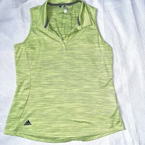 Adidas Women's Green Sleeveless Top